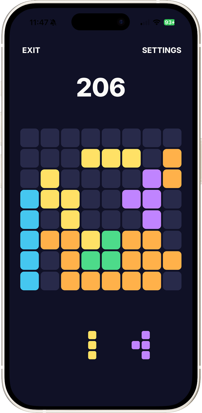 The same game in Cubelo's dark theme